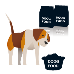 犬のごはん